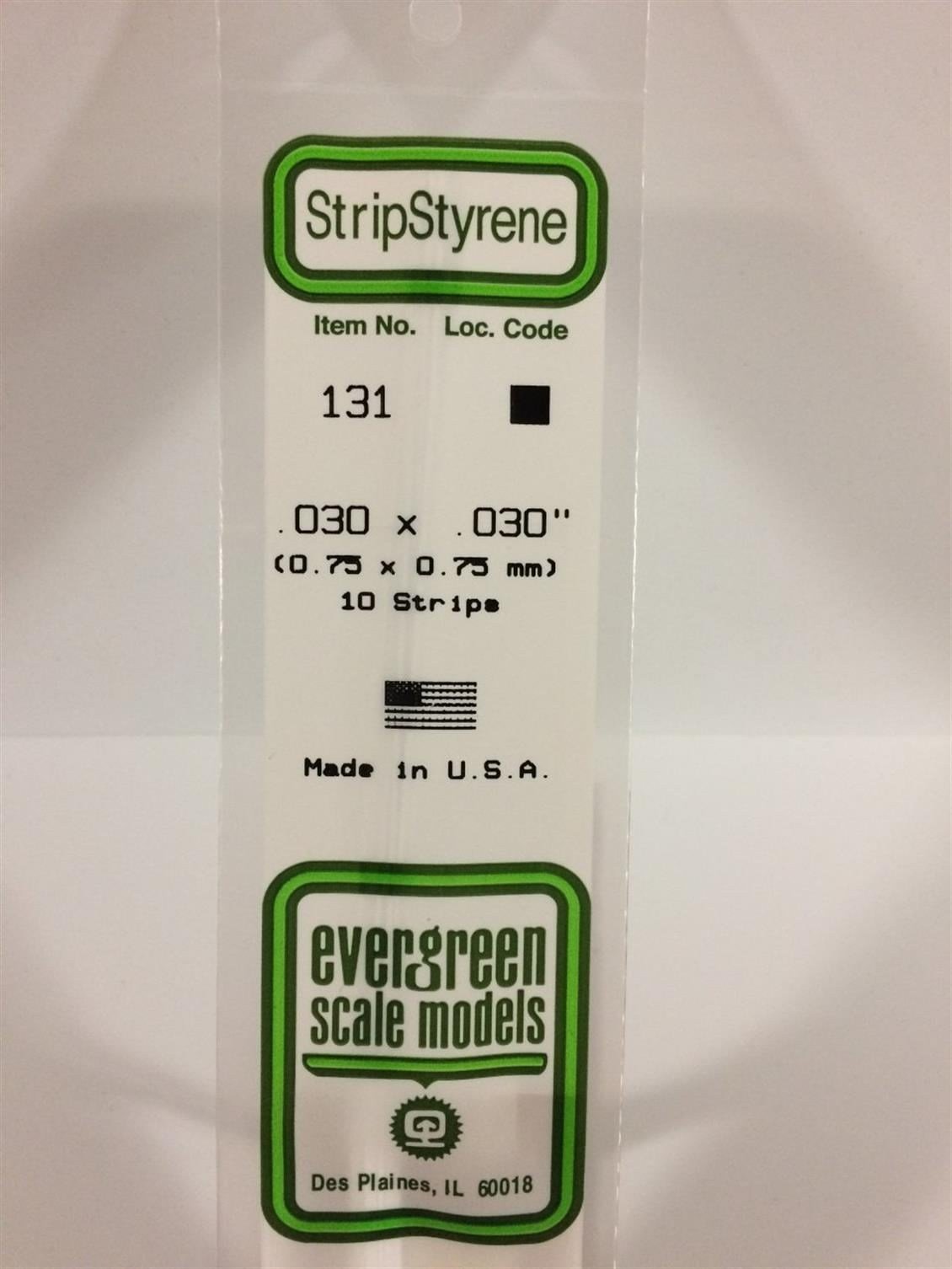 Evergreen 131 0,75*0,75*355 Mm Köşeli Çubuk-10 Adet -Beyaz