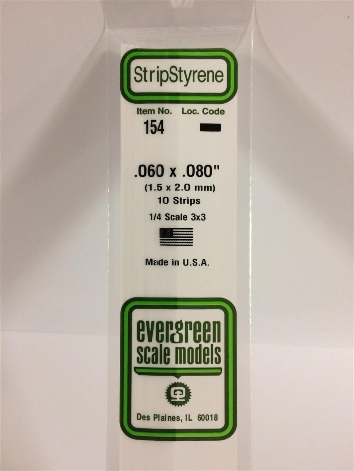 Evergreen 154 1,50*2,00*355 Mm Köşeli Çubuk-10 Adet -Beyaz