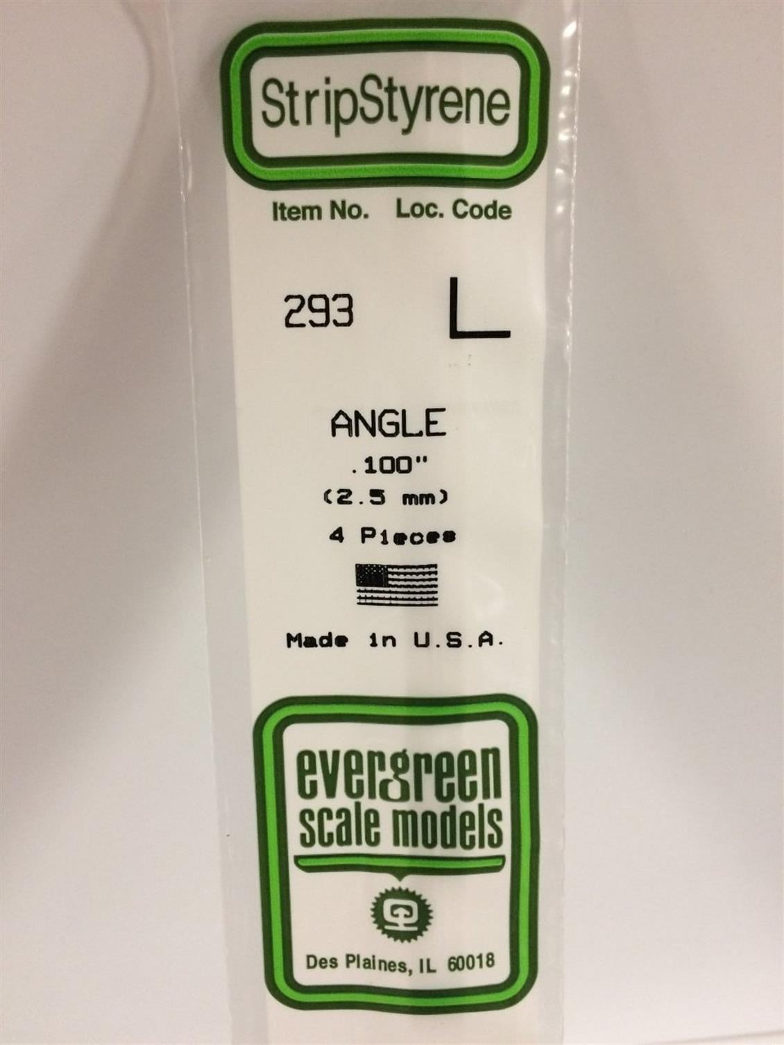 Evergreen 293 2,5*355 Mm Köşebent-L Cubuk-4Adet -Beyaz