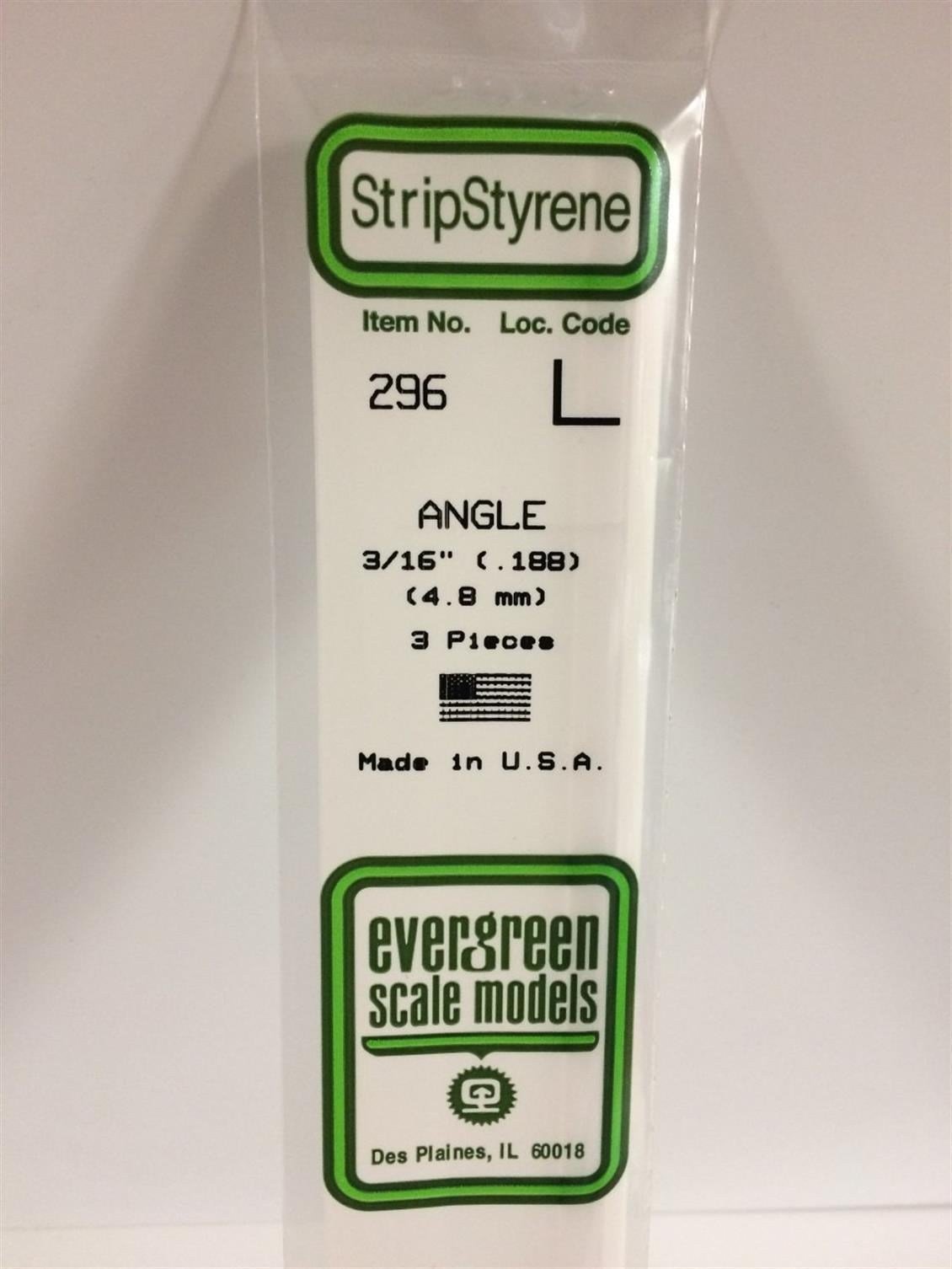 Evergreen 296 4,8*355 Mm Köşebent-L Cubuk-3Adet -Beyaz