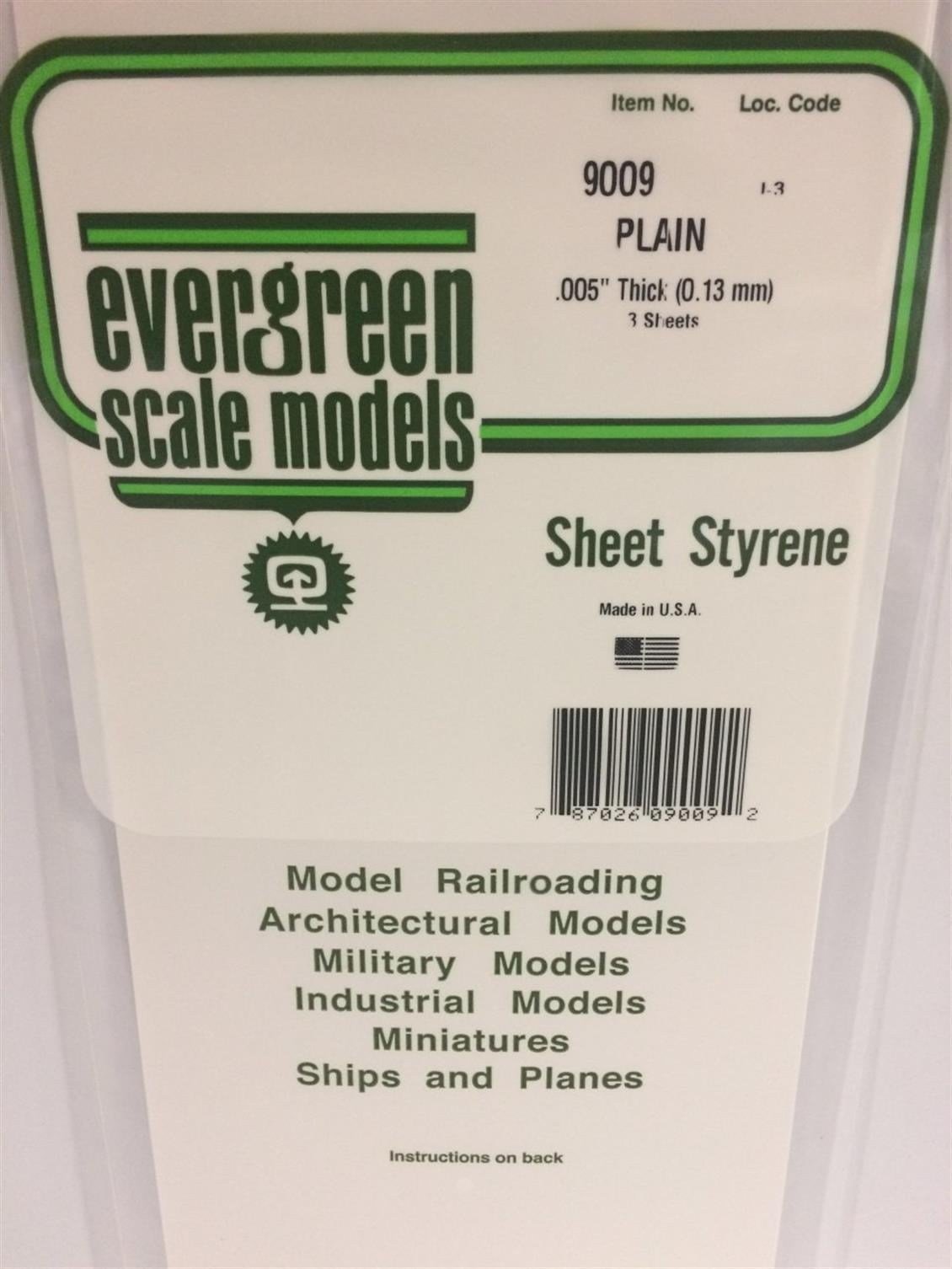 Evergreen 9009 0,13*150*300Mm Duz Levha - Beyaz-3 Adet