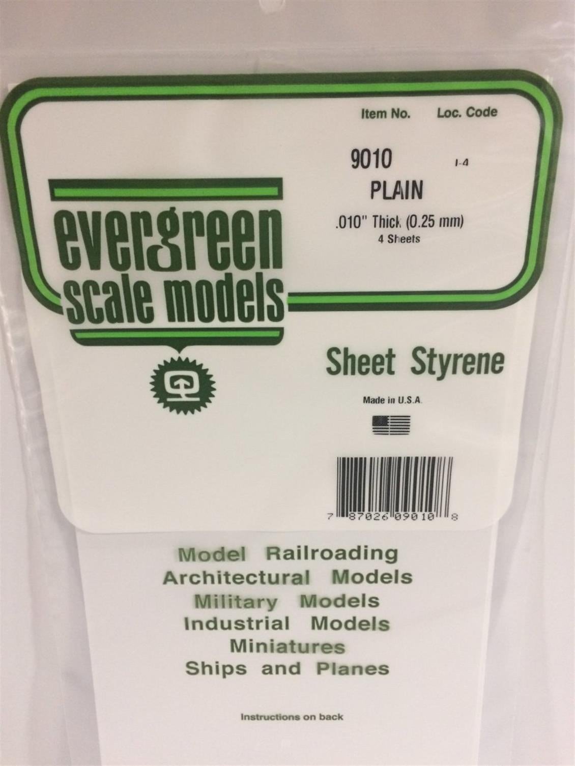 Evergreen 9010 0,25*150*300Mm Duz Levha - Beyaz-4 Adet