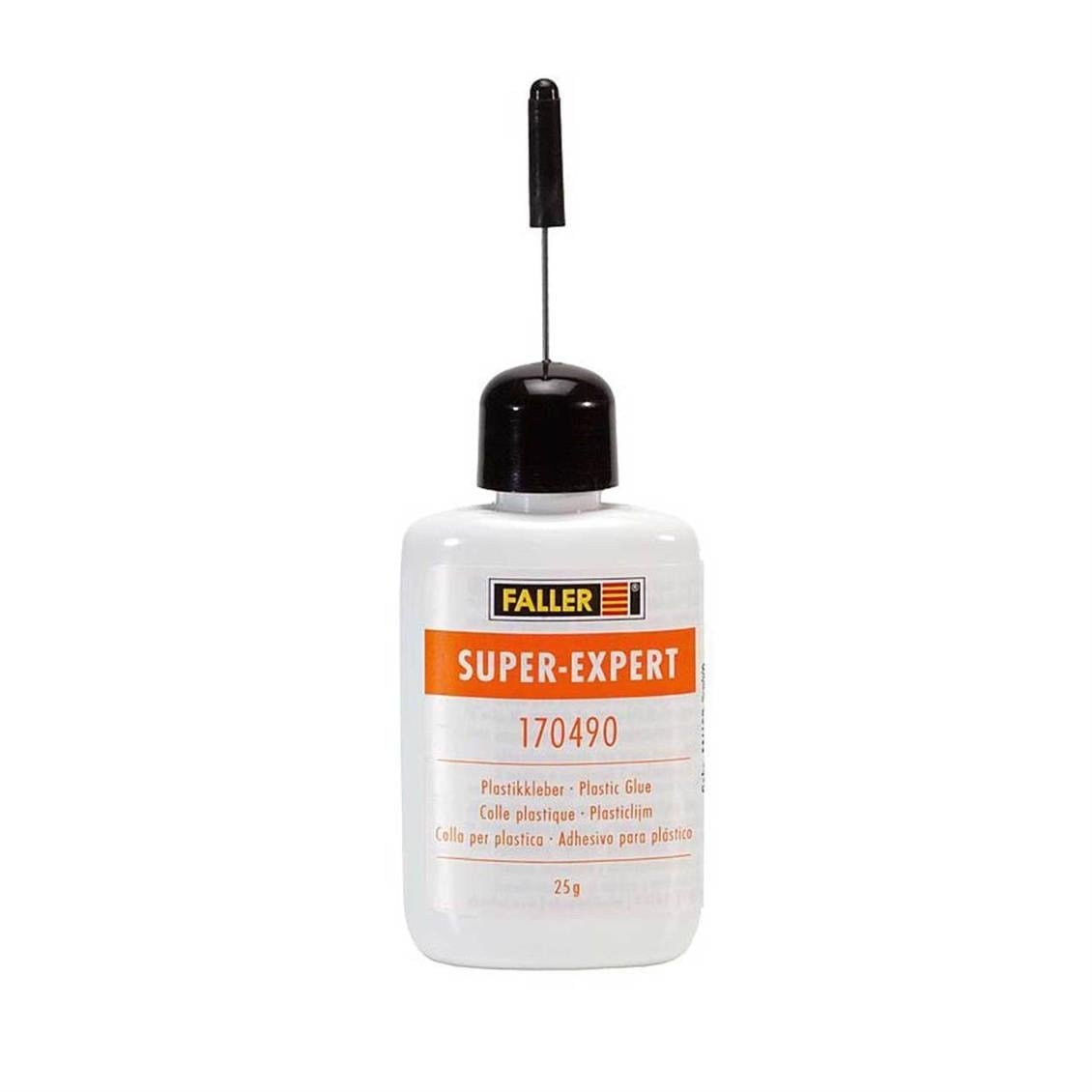 Faller 170490 İğne Uclu, Hızlı Kuruyan Plastik Yapıştırıcısı, 25 Gram