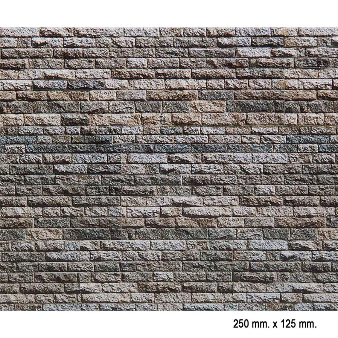 Faller 170617 1/87 Ölçek, Bazalt Taş Duvarı Desenli Dekor Levhası - 25 X 12,5 Cm.