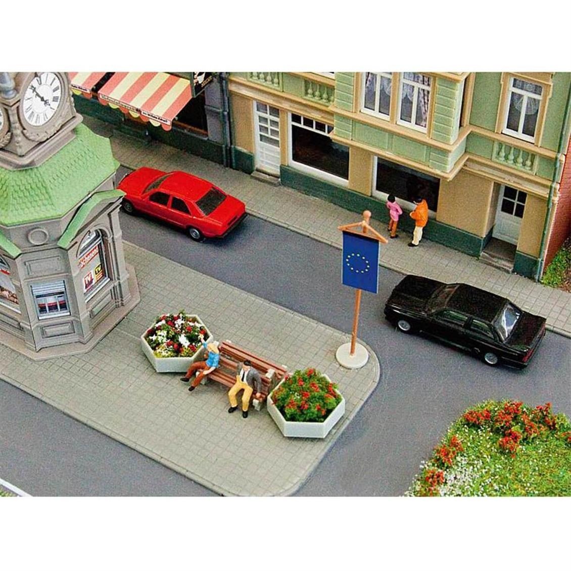 Faller 180537 1/87 Ölçek, Yaya Kaldırımı Seti, Plastik Model Kiti