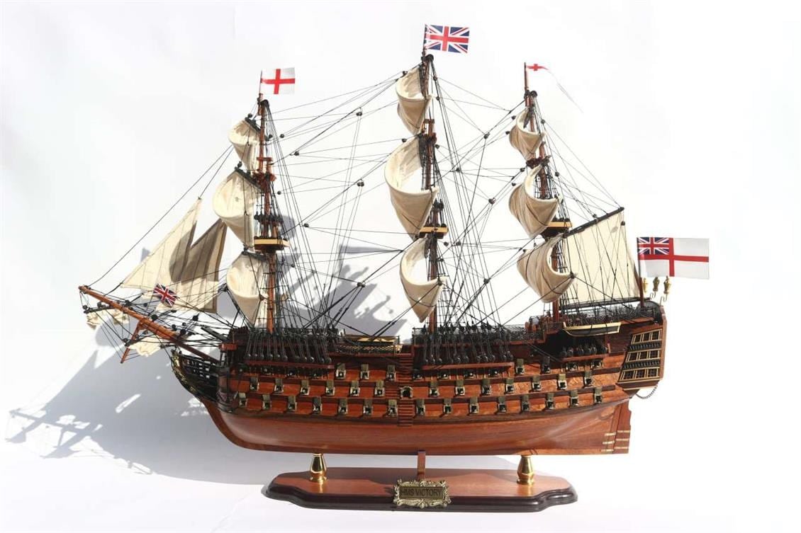 Gianhien Ts0001W40 Hms VIctory Ahşap Hazır Yelkenli Savaş Gemisi Maketi