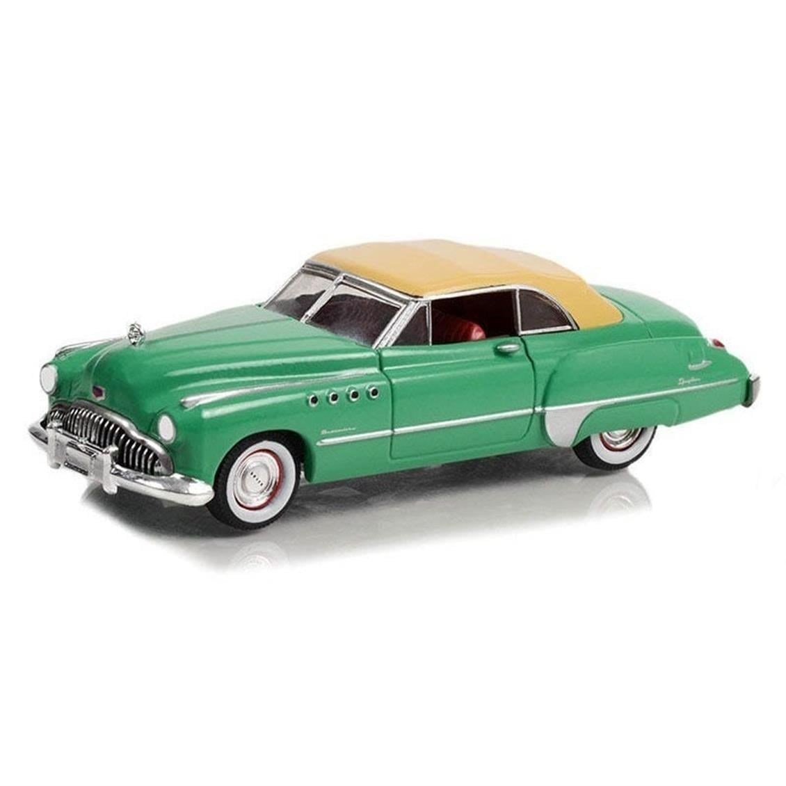 Greenlight 44970D 1/64 Ölçek, 1949 Buick Roadmaster Convertible (American Pickers 2010-Current TV Series), Yeşil, Sergilemeye H