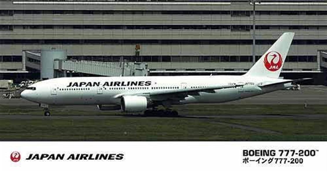 Hasegawa 14 10714 1/200 Ölçek, Boeing 777-200 JAL, Yolcu Uçağı Plastik Model Kiti