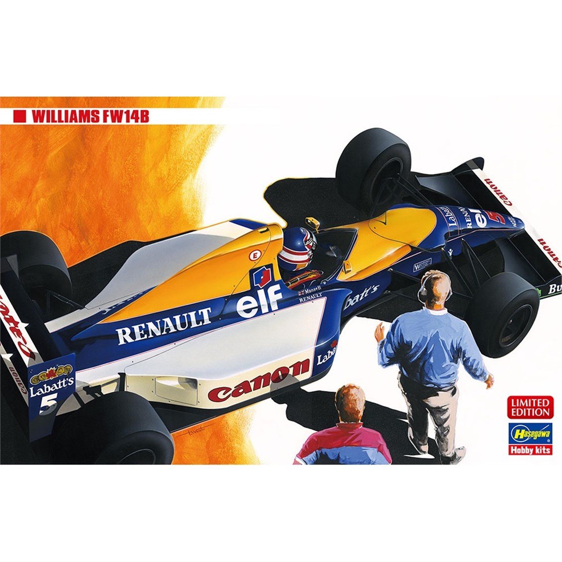 Hasegawa 20719 1/24 Ölçek, Williams FW14B, Formula Aracı Plastik Model Kiti