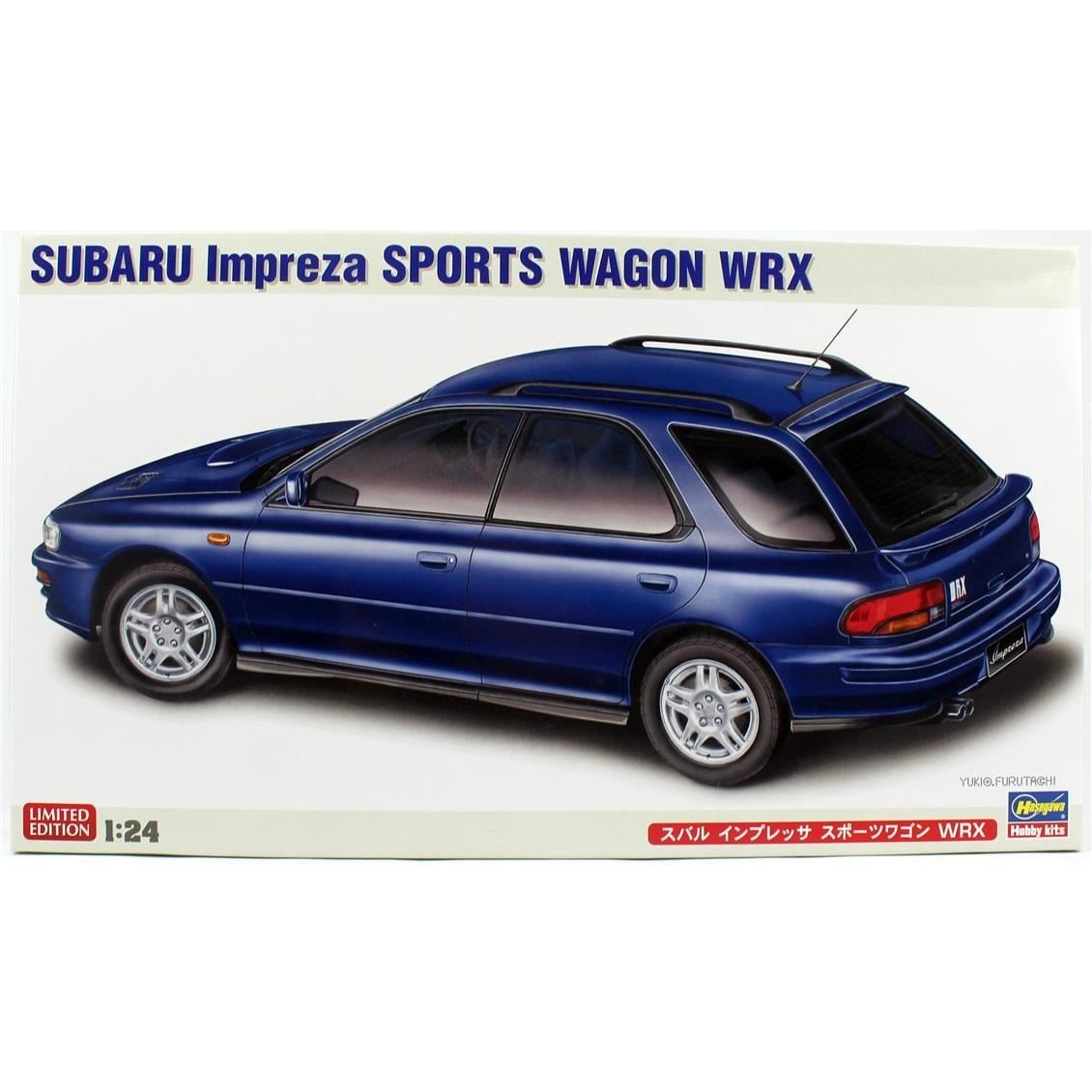 Hasegawa 20747 1/24 Ölçek, Subaru Impreza Sports Wagon WRX, Otomobil Plastik Model Kiti