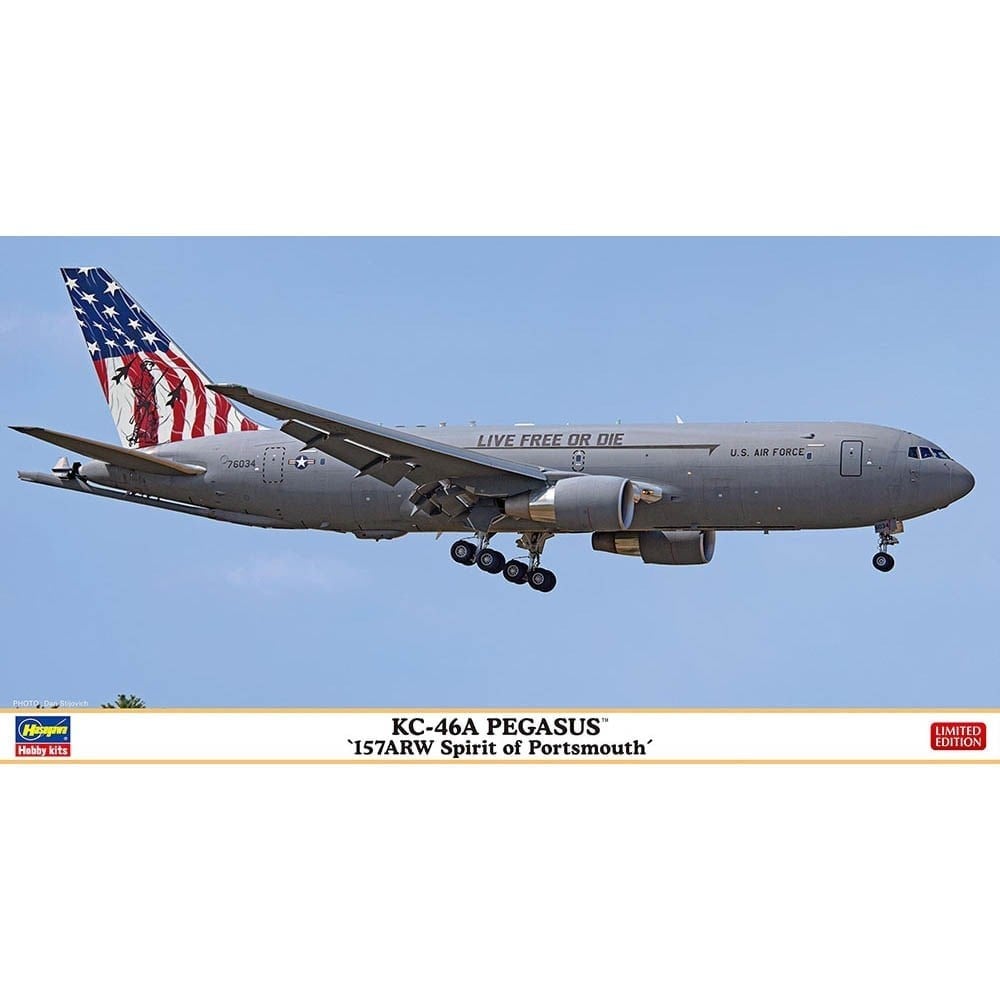 Hasegawa 41 10865 1/200 Ölçek, KC-46A Pegasus (157 ARW Spirit of Portsmouth), Savaş Uçağı Plastik Model Kiti