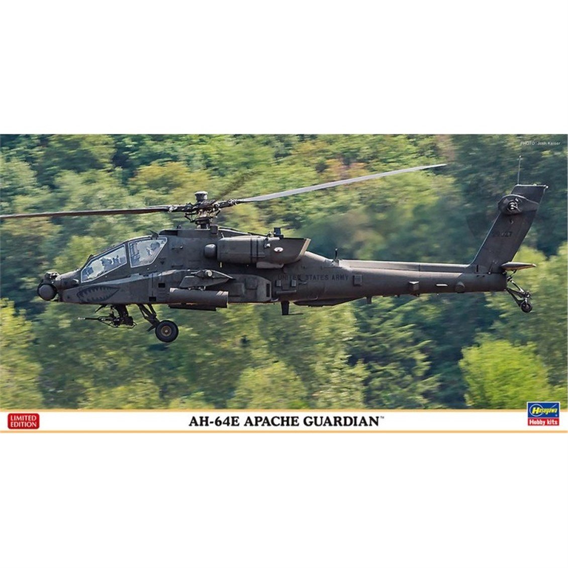 Hasegawa 7564 1/48 Ölçek, AH-64E Apache Guardian (Limited Edition) Askeri Helikopter Plastik Model Kiti
