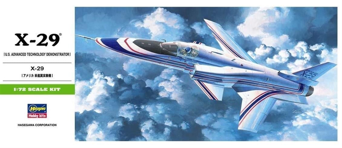 Hasegawa B13 243 1/72 Ölçek, X-29, Savaş Uçağı Plastik Model Kiti
