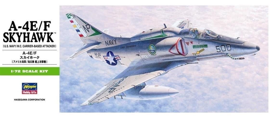 Hasegawa B9 239 1/72 Ölçek, A-4E/F Skyhawk, Savaş Uçağı Plastik Model Kiti