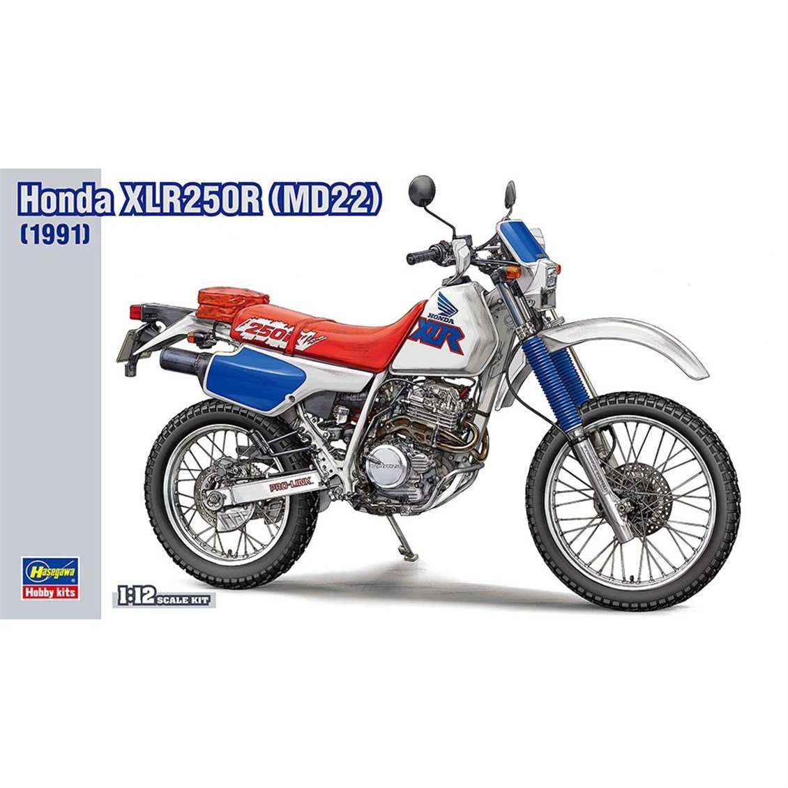 Hasegawa BK18 21518 1/12 Ölçek, Honda XLR250R (MD22) (1991), Motosiklet Plastik Model Kiti