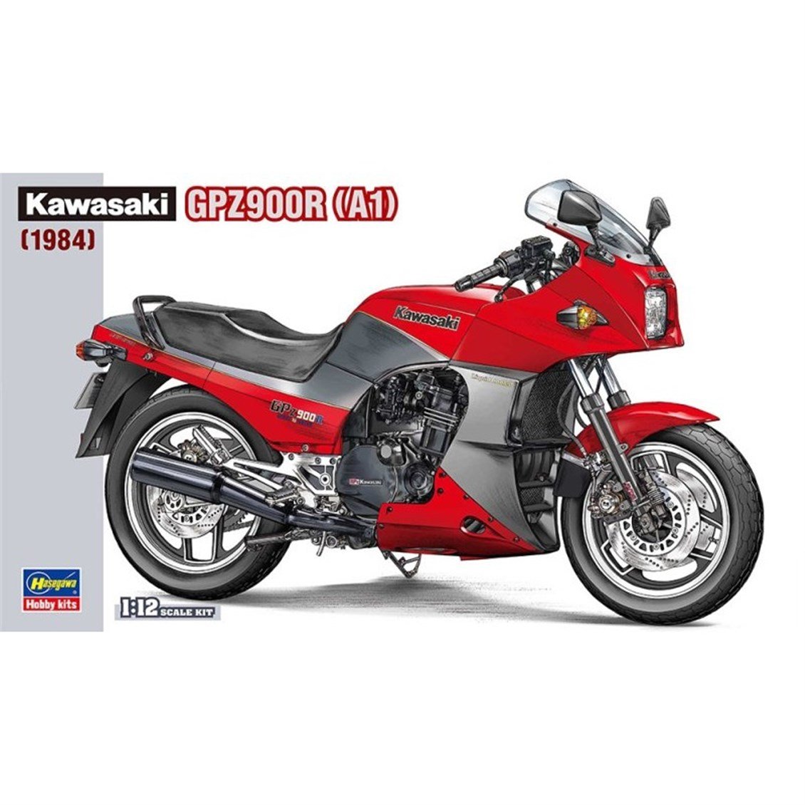 Hasegawa BK19 21519 1/12 Ölçek, Kawasaki GPZ900R (A1) (1984), Motosiklet Plastik Model Kiti