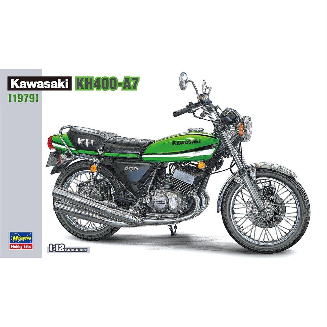 Hasegawa BK6 21506 1/12 Ölçek, 1979 Kawasaki KH400-A7, Motosiklet Plastik Model Kiti