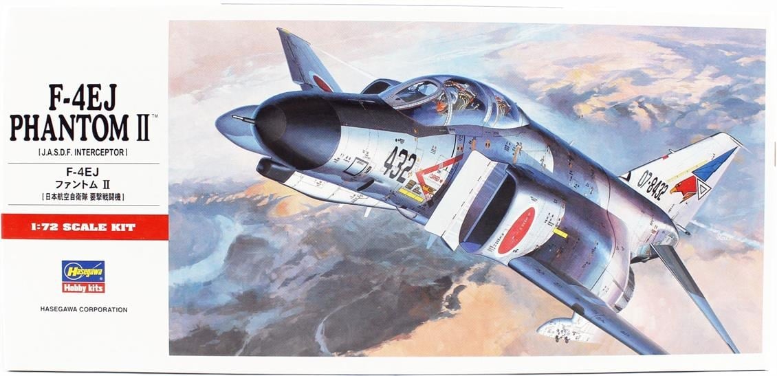 Hasegawa C1 1331 1/72 Ölçek, F-4EJ Phantom II, Savaş Uçağı Plastik Model Kiti