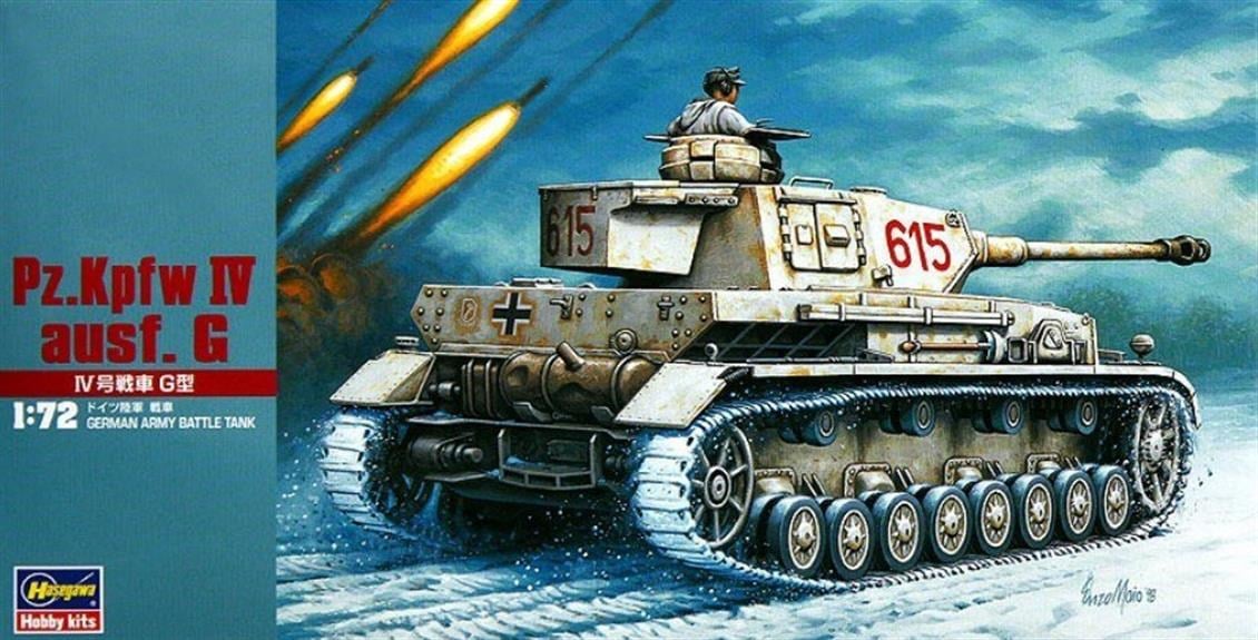Hasegawa MT43 31143 1/72 Ölçek, Pz.Kpfw IV Ausf. G Tank Plastik Model Kiti