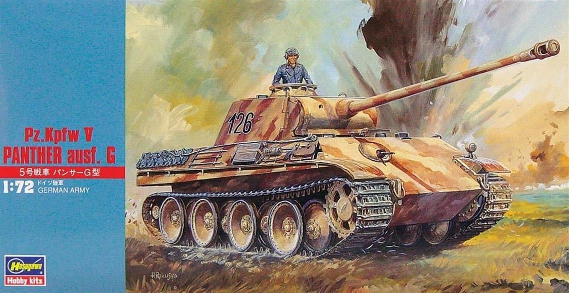 Hasegawa MT9 31109 1/72 Ölçek, Pz.Kpfw V Panther Ausf.G Tankı, Plastik Model Kiti