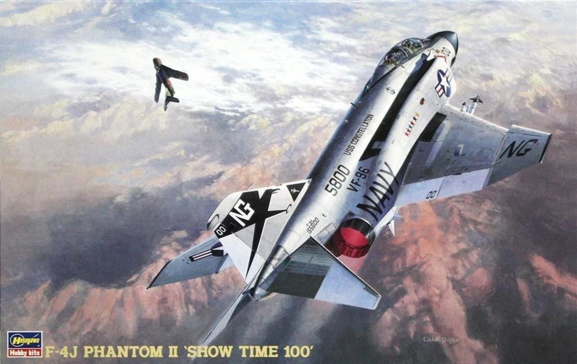 Hasegawa PT6 7206 1/48 Ölçek, F-4J Phantom II (with One Piece Canopy), Savaş Uçağı Plastik Model Kiti