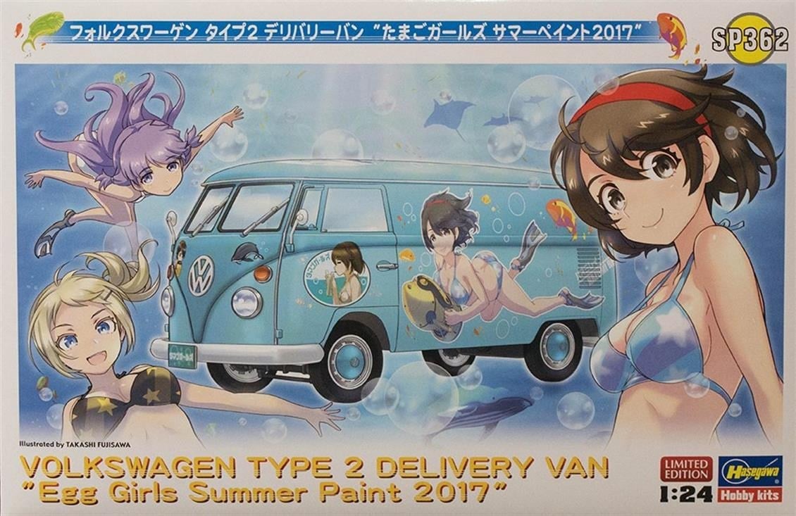 Hasegawa SP362 52162 1/24 Ölçek, Volkswagen Type 2 Delivery Van Plastik Model Kiti