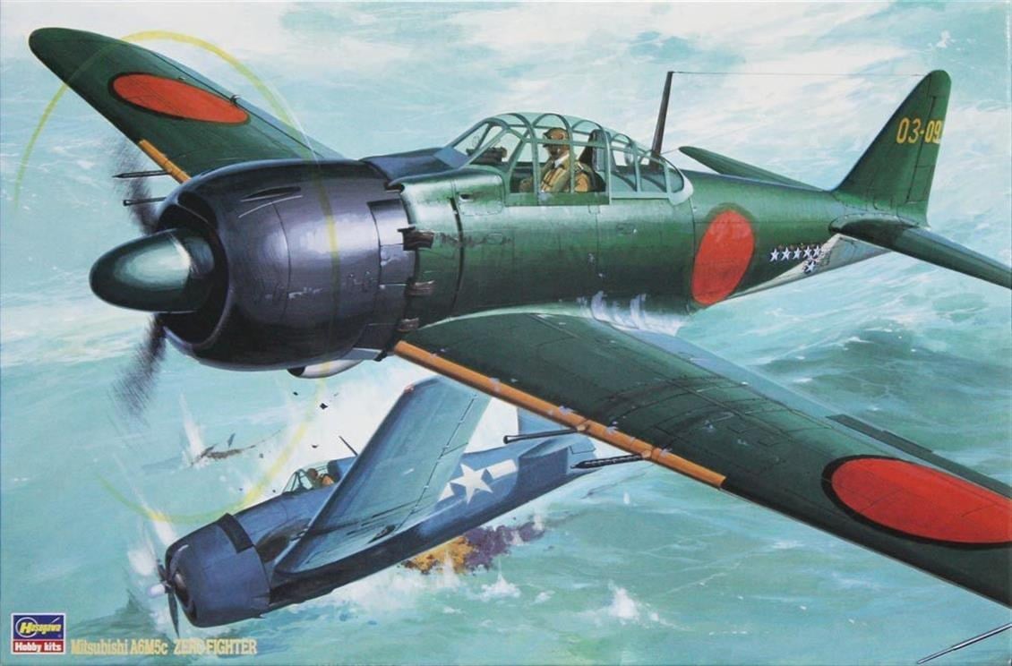 Hasegawa ST4 8054 1/32 Ölçek, Mitsubishi A6M5c Zero, Savaş Uçağı Plastik Model Kiti