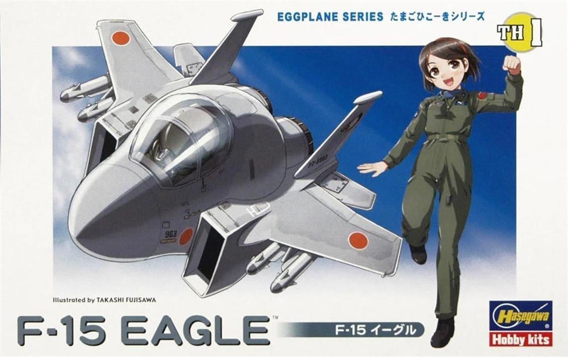 Hasegawa TH1 60101 F-15 Eagle, Eggplane Serisi Plastik Model Kiti
