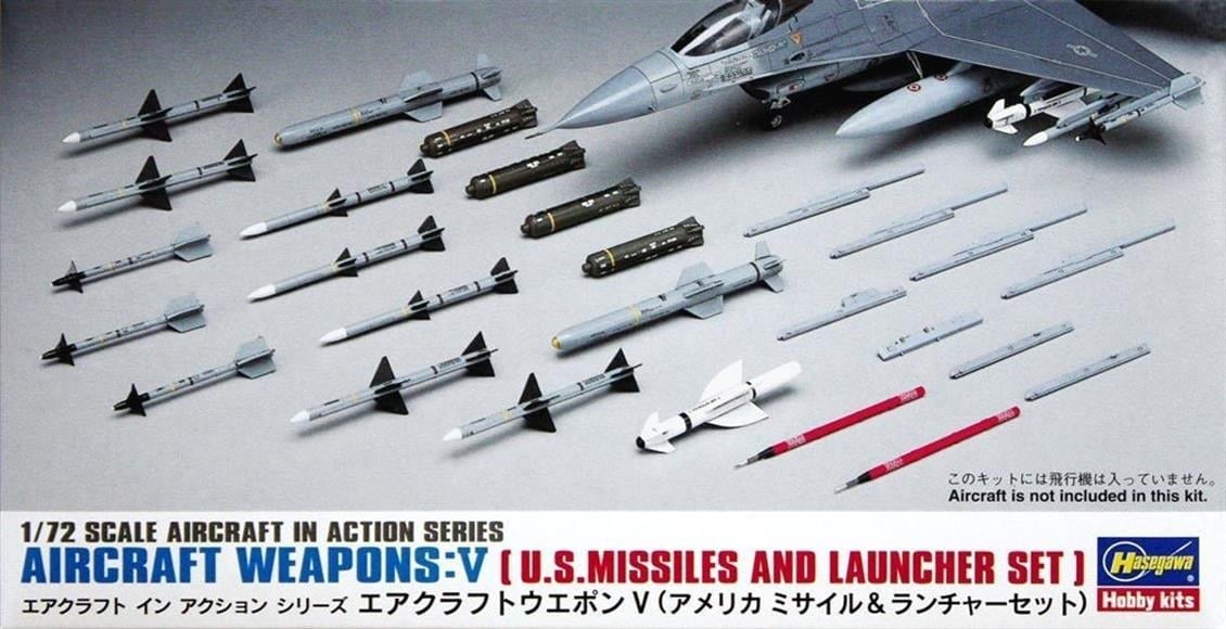 Hasegawa X72-9 35009 1/72 Ölçek, Savaş Uçağı Silahları-V, Plastik Model Kiti