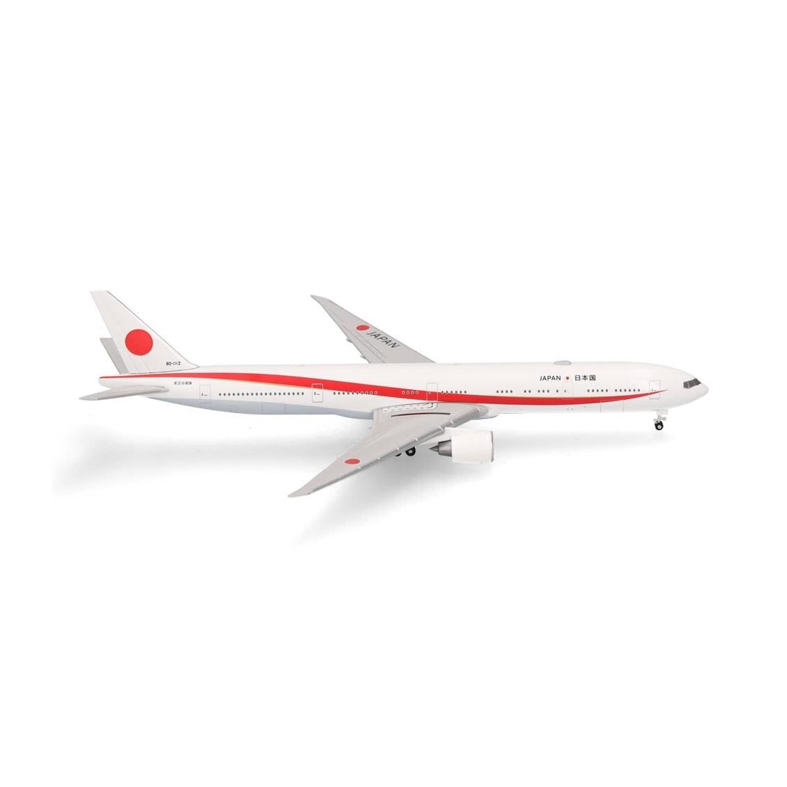 Herpa 532778-001 1/500 Ölçek, 777-300ER Japonya Hava Savunma Kuvvetleri (JASDF), Metal, Sergilemeye Hazır Model Yolcu Uçağı