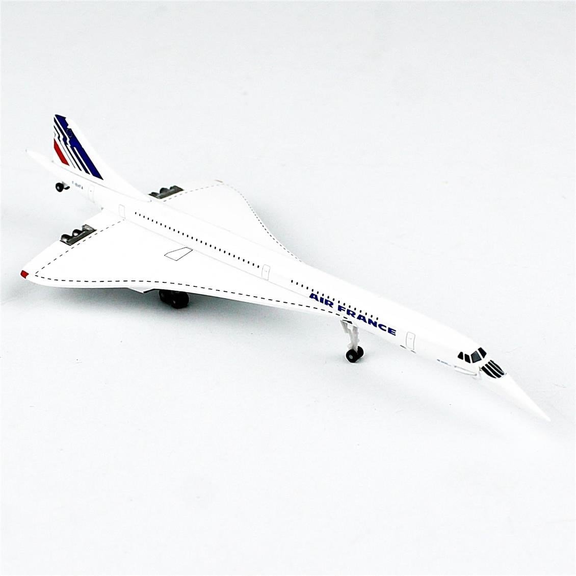 Herpa 532839-002 1/87 Ölçek, Air France Concorde, Metal, Sergilemeye Hazır Model Yolcu Uçağı