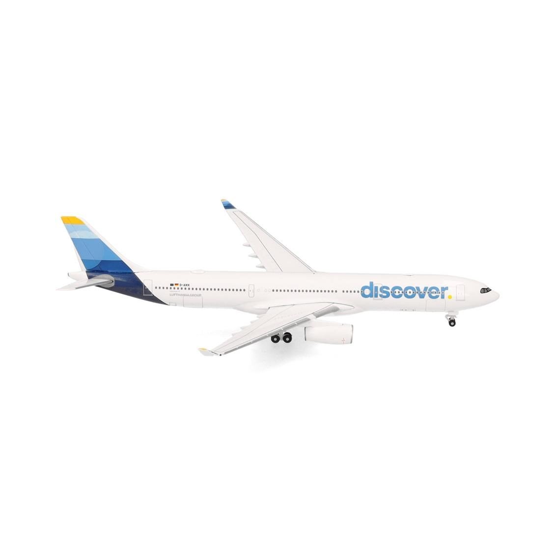 Herpa 538343 1/500 Ölçek, Discover Airlines Airbus A330-300, D-AIKK, Metal, Sergilemeye Hazır Model Yolcu Uçağı