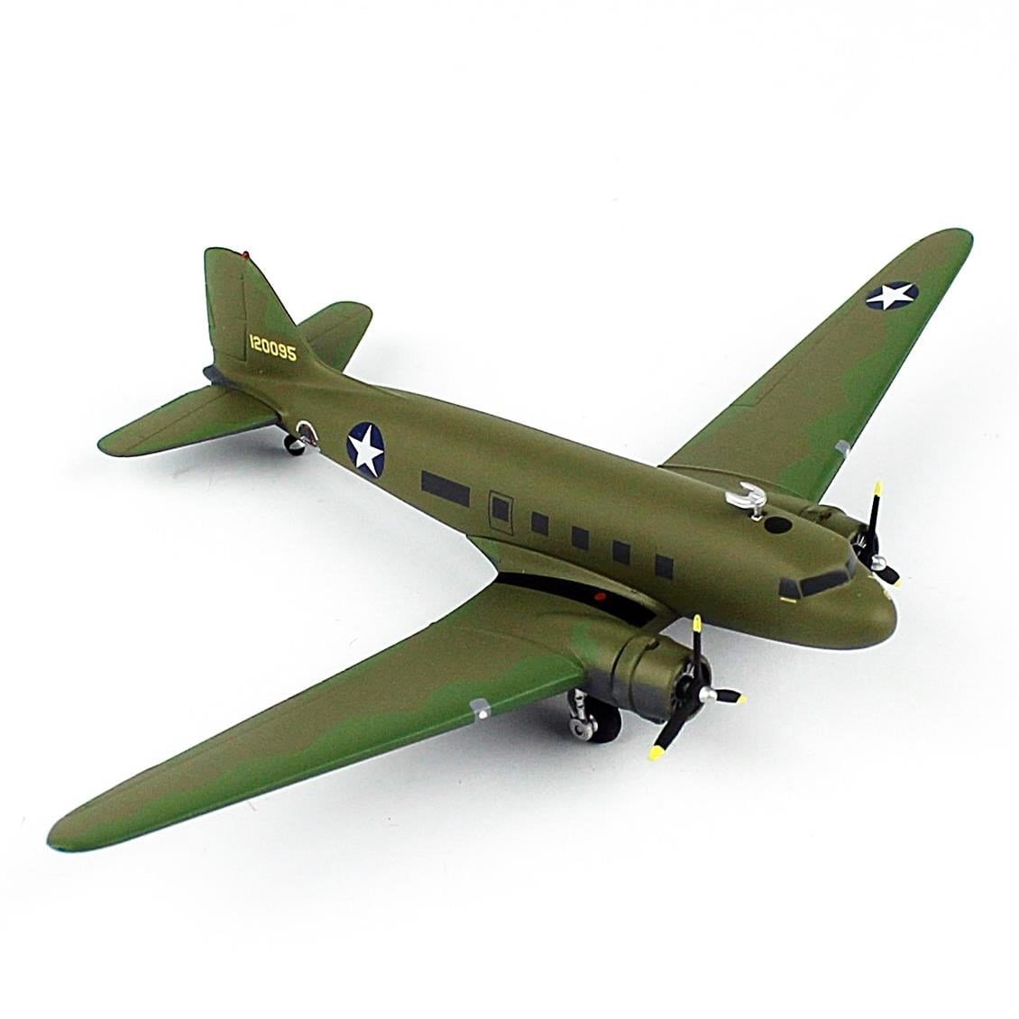 Herpa 572606 1/200 Ölçek, USAAF/Vintage Wings, Douglas C-53 Skytrooper, Metal, Sergilemeye Hazır Model Askeri Uçak