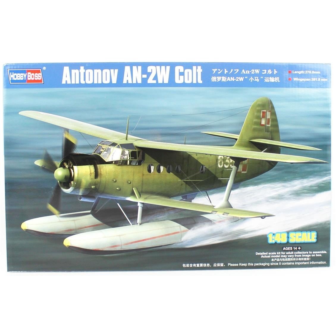 HobbyBoss 81706 1/48 Ölçek, Antonov AN-2W Colt, Askeri Deniz Uçağı, Plastik Model Kiti