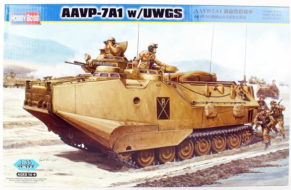 Hobbyboss 82412 1/35 Ölçek, AAVP-7A1 Amfibi Hücum Aracı, Plastik Model Kiti