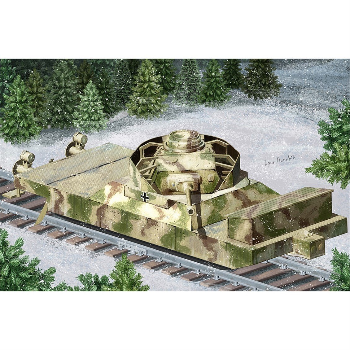 Hobbyboss 82954 1/72 Ölçek, Alman Vol.1 Tank Avcısı Vagonu,Plastik Model Kiti