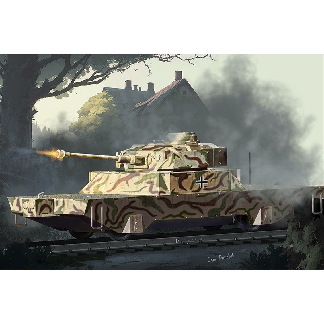 Hobbyboss 82955 1/72 Ölçek, Alman Vol.2 Tank Avcısı Vagonu,Plastik Model Kiti