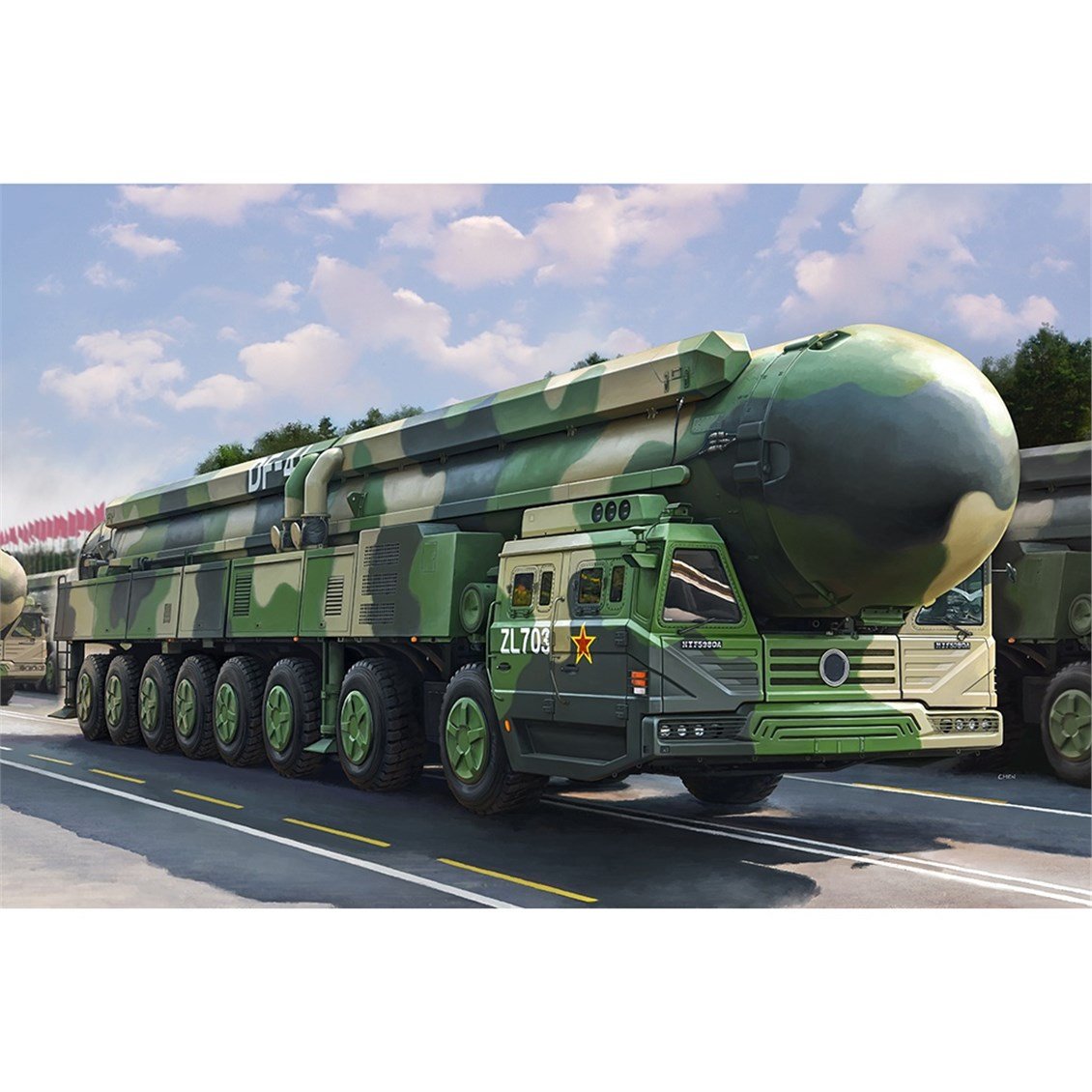 Hobbyboss 82963 1/72 Ölçek, Dongfeng DF-41 ICBM Mobil Füzesi, Plastik Model Kiti