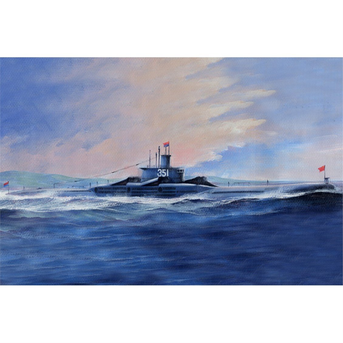 Hobbyboss 83516 1/350 Ölçek, PLA Navy Type 033G Wuhan Sınıfı Denizaltı, Plastik Model Kiti