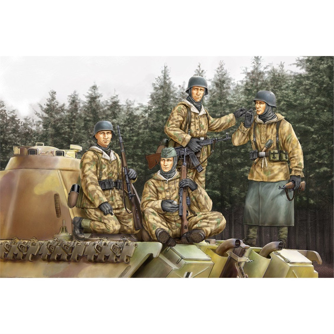 Hobbyboss 84404 1/35 Ölçek, Alman Tank Mürettebatı Vol.1, Plastik Figür Kiti