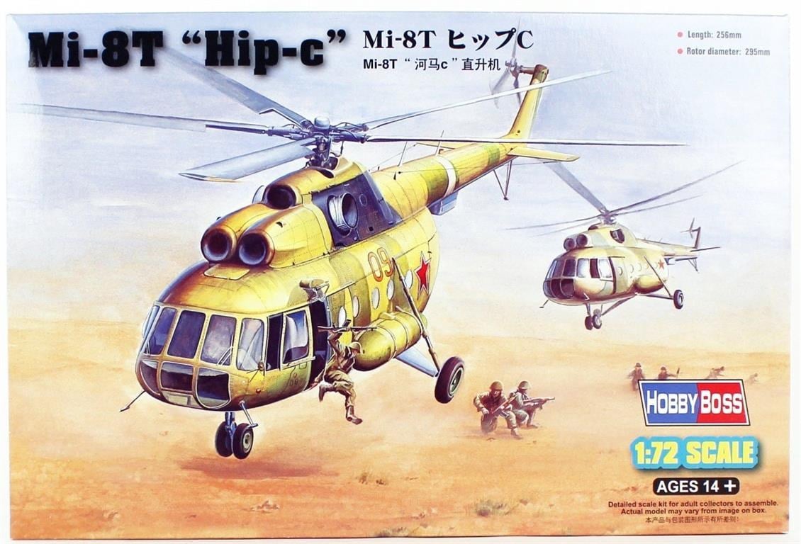 HobbyBoss 87221 1/72 Ölçek, Mi-17 Hip-H E Helikopteri, Plastik Model Kiti