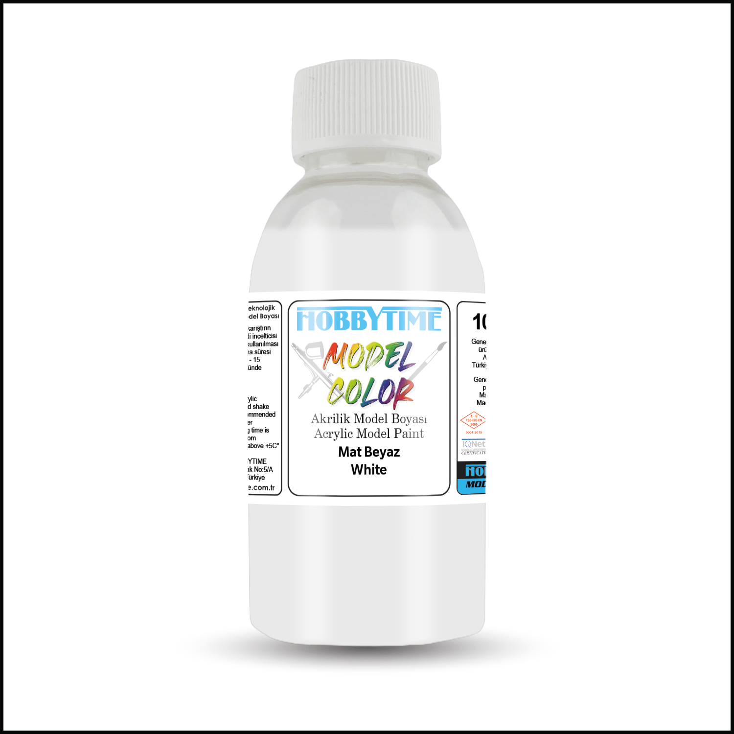 Hobbytime 476 100 ml. Mat Beyaz (White ), Akrilik Model Boyası