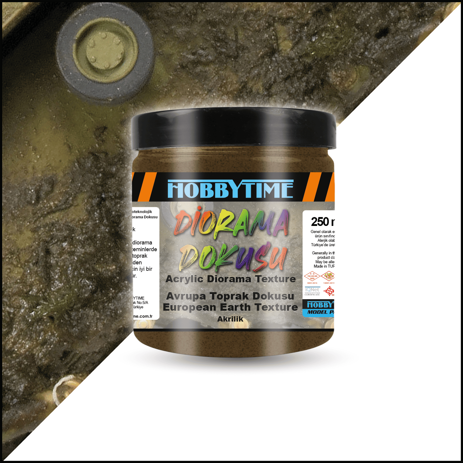 Hobbytime 596 250 ml. Avrupa Toprak Dokusu (European Earth Texture)