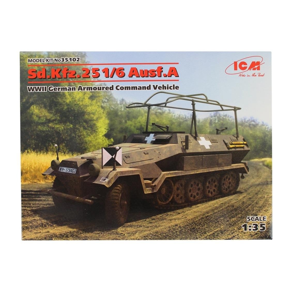 ICM 35102 Sd.Kfz.251/6 Ölçek, Ausf.A, WWII German Armoured Co