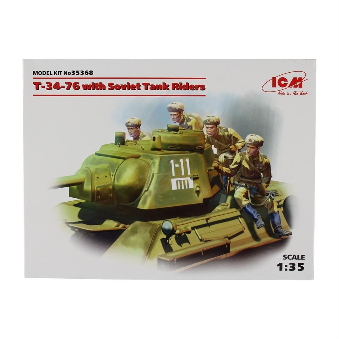 ICM 35368 1/35 Ölçek, T3476 with Soviet Tank Riders
