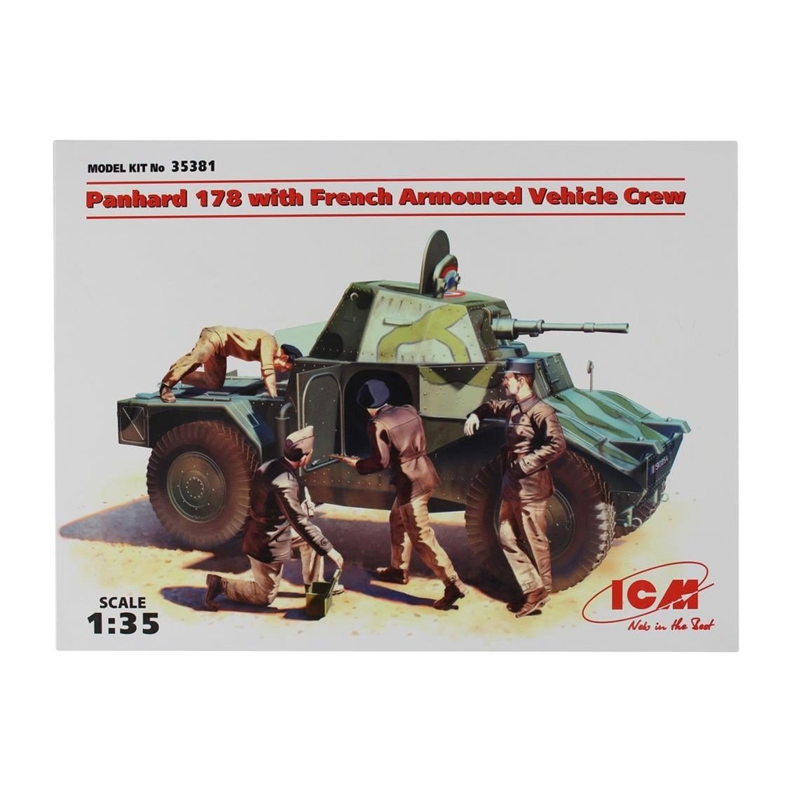 ICM 35381 1/35 Ölçek, Panhard 178 with French Armoured Vehicl