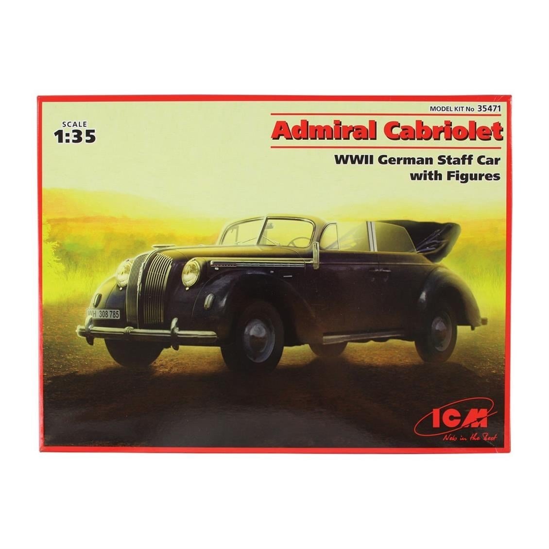 ICM 35471 Admiral Cabriolet, WWII German Staff Car Wit