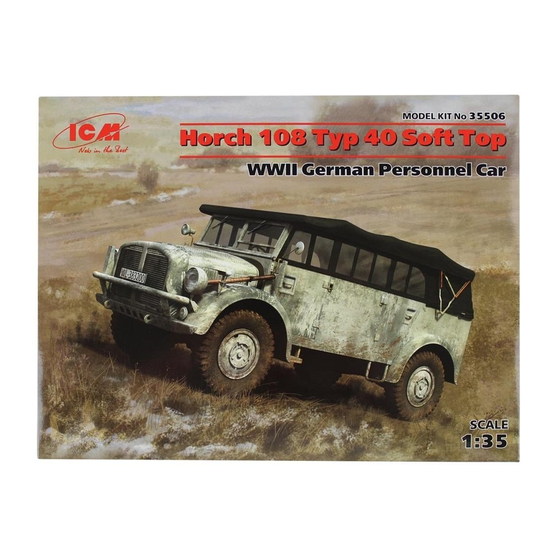 ICM 35506 Horch 108 Typ 40 Soft Top, WWII German Perso