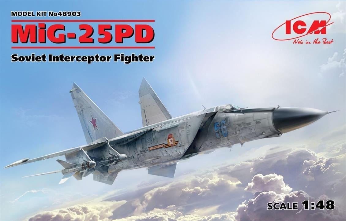 ICM 48903 MiG-25 PD, Soviet Interceptor Fighter MiG-25