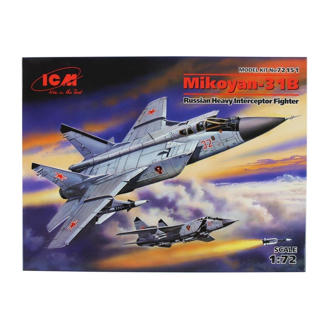 ICM 72151 1/72 Ölçek, Mikoyan31B Russian Heavy Interceptor Fi